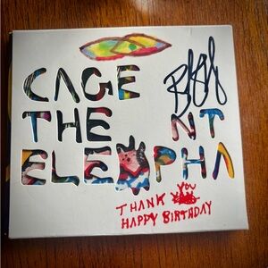 Thank You, Happy Birthday by Cage The Elephant SIGNED ALBUM (CD, 2011)